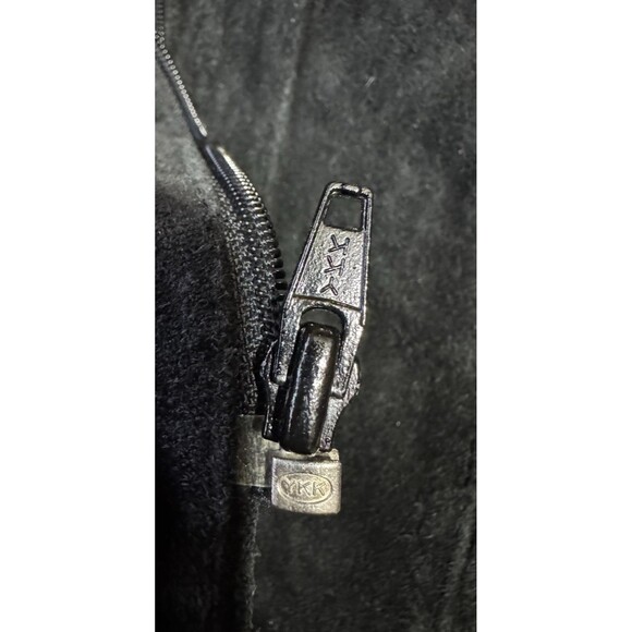 Vintage Chia Leather Jacket Womens Small Black Fringe Western Cowgirl Nashville - Picture 8 of 11